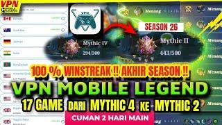 VPN MOBILE LEGEND UNTUK PUSH RANK GAMPANG TERBARU SEASON 26