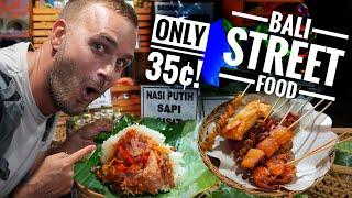 INCREDIBLE Indonesian Street Food in Bali FOR ONLY 35¢ Exploring Denpasars Best Nasi Jinggo