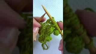 How to make Bobbles - Knitting Technique #shorts - So Woolly #knitting #howtoknit