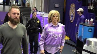 LSU Kim Mulkey Tigers womens basketball ULL Louisiana-Lafayette pregame