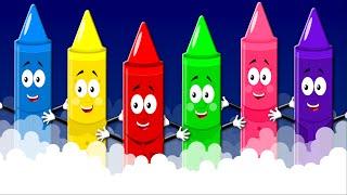 Crayons Color Song  Nursery Rhymes For Kids  Learn Colors