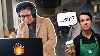 MAKING A FIRE TRAP BEAT IN A COFFEE SHOP FL STUDIO BEATMAKING VIDEO