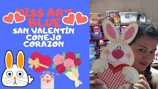  TARJETA de conejo corazón – MANUALIDADES de SAN VALENTÍN 