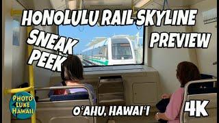 Honolulu Rail Skyline Preview June 28 2023 Oahu Hawaii Video of Riding the Honolulu Rail Skyline