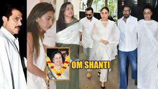 Kareena Saif Ajay-Kajol Sid-Kiara Meet Rani Mukherji After Her Mother-In-Law Pamela Chopra Demise