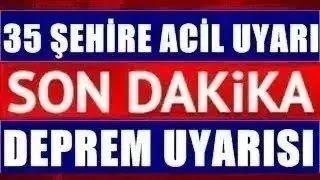 35 ŞEHİRE DEPREM UYARISI AFAD Her An DEPREM Olabilir İşte O İller Son Dakika Açıklaması