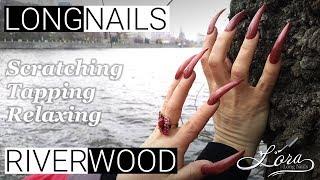 River Sounds & Scratching Wood & Granite Tapping long nails relaxing