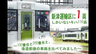 新津運輸区に1両しかいないキハ110系　〜100番台と200番台と、改造前後の車両を比べてみました〜