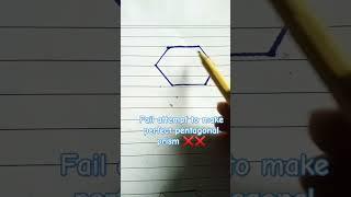 fail hack to draw pentagonal prism #prism #failattempt #mathhacks #mathstricks