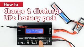 How to charge and discharge a LiPo battery pack with Tenergys TB6B with voice-over