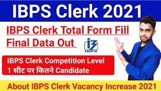 IBPS Clerk Total Form Fill Up 2021 About IBPS Clerk Competition Level & Cutoff#ibpsexam2021