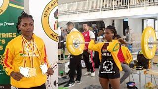 Winnifred Ntumi Wins Ghanas first Gold Medal And Two Silvers In Weightlifting At The Africa Games