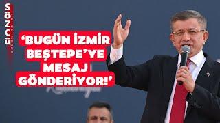 Ahmet Davutoğlundan İzmirde Dikkat Çeken Sinan Ateş Mesajı