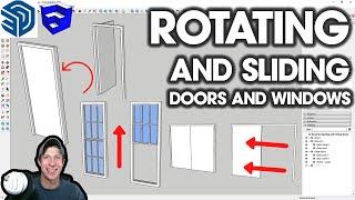 Animating Doors and Windows with DYNAMIC COMPONENTS in SketchUp