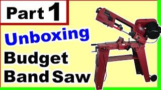 Harbor Freight band saw  -  Part 1  -   Unboxing and Inspecting Parts