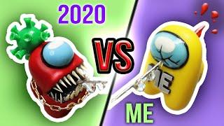 2020 vs Me Making Polymer clay AMONG US Sculpture