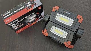 Unboxing Battery-Operated PARKSIDE LED Work Light from LIDL