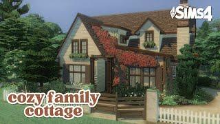 cozy family cottage exterior   the sims 4 speed build