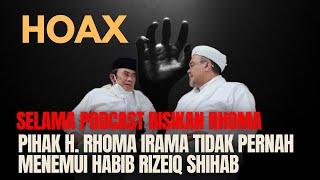 BERITA HOAX ‼️ BANG HAJI RHOMA IRAMA TIDAK PERNAH MENEMUI  RIZEIQ SHIHAB ‼️