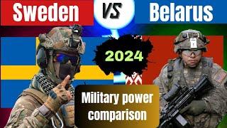 Sweden vs Belarus military power comparison 2024 #powercomparison #sweden #belarus