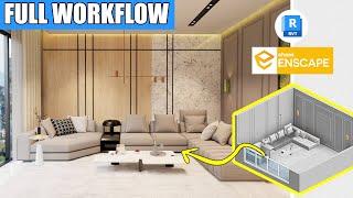 How to Create a Realistic Interior Render in Revit and Enscape  Full Workflow