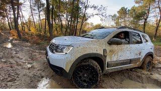 Push The LimitsOFF-ROAD 4X4 DACIA DUSTERWE ARE CRUSHED BETWEEN A TREE AND A DEEP PIT 2022 fail