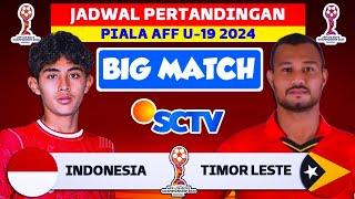 JADWAL PERTANDINGAN KE 3 INDONESIA VS TIMOR LESTE PIALA ASEAN U19 2024