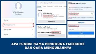 Apa Fungsi Nama Pengguna Facebook dan Cara Mengubahnya