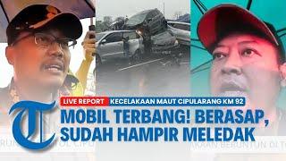 SITUASI TERKINI KECELAKAAN BERUNTUN Tol Cipularang KM+92  Puluhan Mobil Rusak Parah  LIVE REPORT