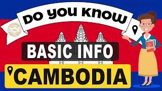 Do You Know Cambodia Basic Information  World Countries Information #30-General Knowledge & Quizzes