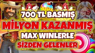 Slot Oyunları  Sizden Gelenler  700 TL ile Milyon Kazanç  Rekor Kazançlarla  MAX WİNLER