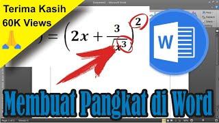 Cara Membuat Pangkat di Microsoft Word • #SimpleNewsVideo