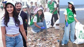 Pooja Hegde Attends Beach Green-Up Activity On This World Environment Day