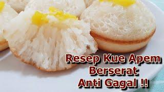 Resep Kue Apem Empuk dan Menul - Apem Jawa Panggang - Apem Berserat Anti Gagal - Cara Membuat Apem