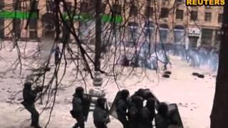 Беркут на глазах митингующих убивает задержанных активистов на Грушевского