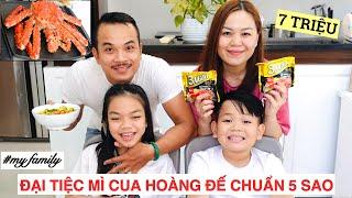 Vlog# CUỐI TUẦN NẤU MÌ TÔM CHUA CAY 3 MIỀN+CUA HOÀNG ĐẾ TẨM BỔ.