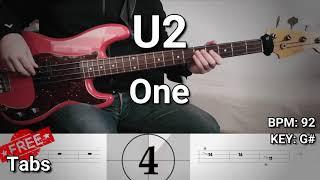 U2 - One Bass Cover Tabs