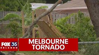 Residents clean up after tornado touches down in Melbourne Florida