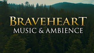 Braveheart Music & Ambience  Calming Scottish Music with Beautiful Nature in 4K