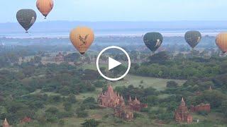 BIRMANIE - MYANMAR - Balloon flight over Bagan    Montgolfiére