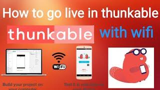 How to live test app in thunkable