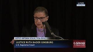 Justice Ruth Bader Ginsburg Eulogy at Justice Scalia Memorial Service C-SPAN