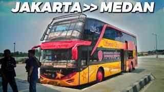 3 Hari 3 Malam Naik Bus Double Deck  Trip Sempati Star Scania K410 Jakarta - Medan Via Timur Part 1