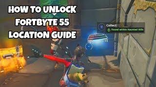 How To Unlock Fortbyte 55 Location Guide  Fortnite Season 9 Challenges