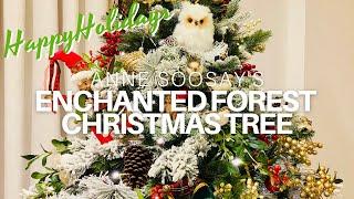 How to decorate an Enchanted Forest Christmas Tree - Filled with berries birds & elves 