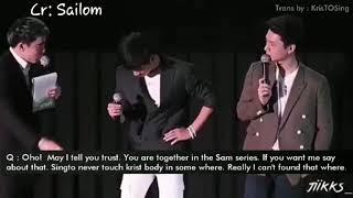 Engsub Wheres on Krist Body that Singto hasnt touched yet? - Krist Singto - 180527