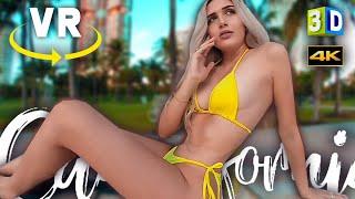 BLONDE BIKINI HAUL GIRL IN VR - CANNAFORNIA SWIMWEAR - VIRTUAL REALITY VIDEO  180360 3D