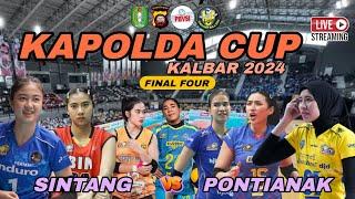 Gendis sinsin sania sintang vs yola shela agustin zuhaidar pontianak Final four kapolda cup