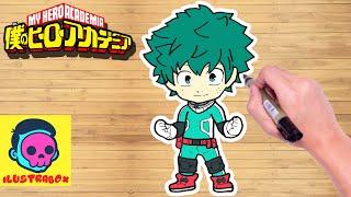 Como Dibujar a Izuku Midoriya  How To Draw Izuku Midoriya  Boku No Hero  ILUSTRABOX