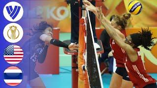 USA vs. Thailand - Full Match  Womens Volleyball World Championship 2018